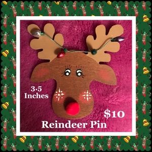 Reindeer (Handmade) Pin